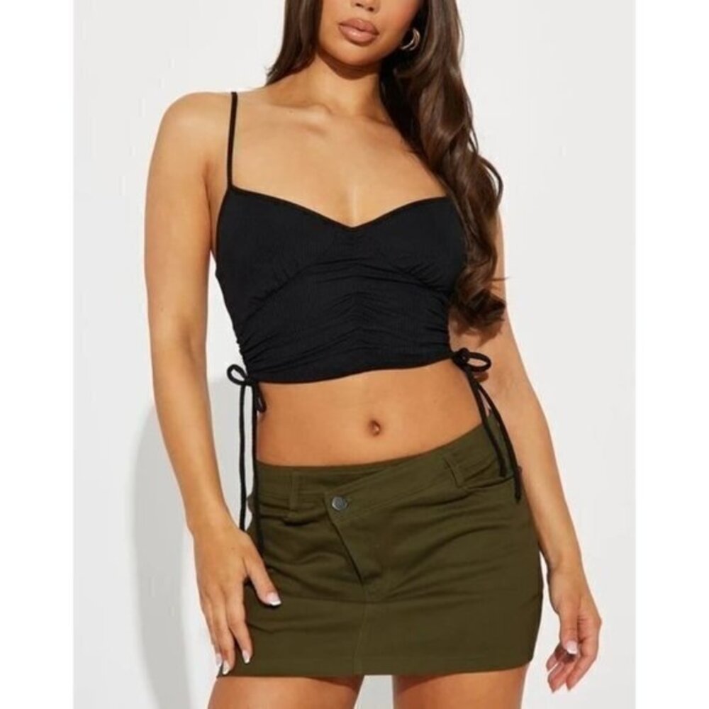 Heart & Hips‎ Ruched Cami Black Size M RefFNB